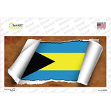 Bahamas Flag Scroll Novelty Sticker Decal