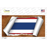 Thailand Flag Scroll Novelty Sticker Decal