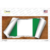 Nigeria Flag Scroll Novelty Sticker Decal