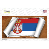Serbia/Eagle Flag Scroll Novelty Sticker Decal