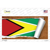 Guyana Flag Scroll Novelty Sticker Decal