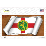 Alderney Flag Scroll Novelty Sticker Decal