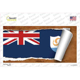 Anguilla Flag Scroll Novelty Sticker Decal