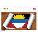 Antigua & Barbuda Flag Scroll Novelty Sticker Decal