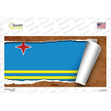 Aruba Flag Scroll Novelty Sticker Decal