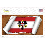 Austria Flag Scroll Novelty Sticker Decal