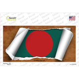 Bangladesh Flag Scroll Novelty Sticker Decal