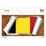 Belgium Flag Scroll Novelty Sticker Decal