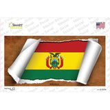 Bolivia Flag Scroll Novelty Sticker Decal