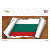 Bulgaria Flag Scroll Novelty Sticker Decal