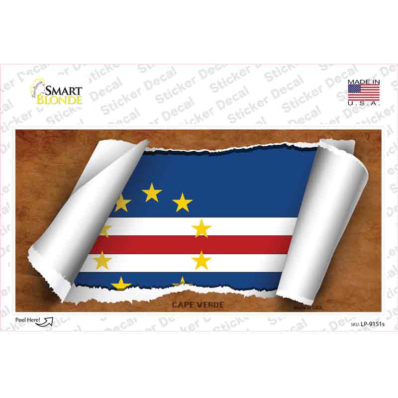 Camp Verde Flag Scroll Novelty Sticker Decal