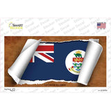 Cayman Islands Flag Scroll Novelty Sticker Decal