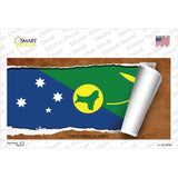 Christmas Islands Flag Scroll Novelty Sticker Decal