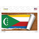 Comoros Flag Scroll Novelty Sticker Decal