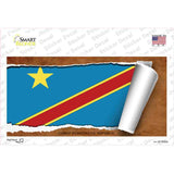 Congo Democratic Republic Flag Scroll Novelty Sticker Decal