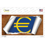 Euro Flag Scroll Novelty Sticker Decal