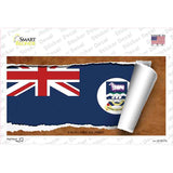 Falkland Islands Flag Scroll Novelty Sticker Decal