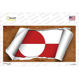 Greenland Flag Scroll Novelty Sticker Decal