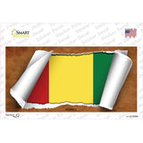 Guinea Flag Scroll Novelty Sticker Decal