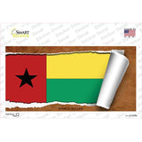 Guinea-Bissau Flag Scroll Novelty Sticker Decal