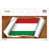 Hungary Flag Scroll Novelty Sticker Decal