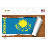 Kazakhstan Flag Scroll Novelty Sticker Decal