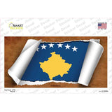 Kosovo Flag Scroll Novelty Sticker Decal