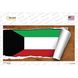 Kuwait Flag Scroll Novelty Sticker Decal