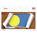 Palau Flag Scroll Novelty Sticker Decal