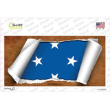 Micronesia Flag Scroll Novelty Sticker Decal