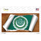 League of Arab States Flag Scroll Novelty Sticker Decal