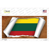 Lithuania Flag Scroll Novelty Sticker Decal