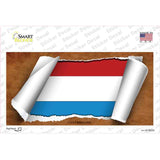 Luxemboury Flag Scroll Novelty Sticker Decal