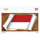 Monaco Flag Scrolls Novelty Sticker Decal