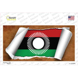 Malawi Flag Scroll Novelty Sticker Decal