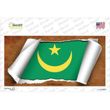 Mauritania Flag Scroll Novelty Sticker Decal
