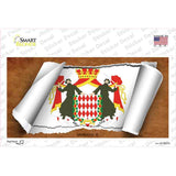 Monaco Flag Scroll 1 Novelty Sticker Decal
