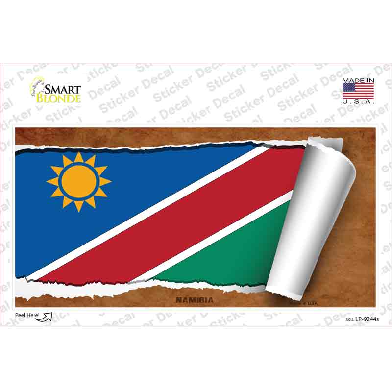 Namibia Flag Scroll Novelty Sticker Decal