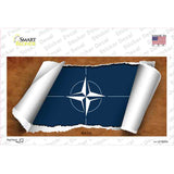 Nato Flag Scroll Novelty Sticker Decal