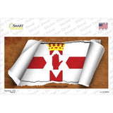 Northern Ireland Flag Scroll Novelty Sticker Decal