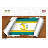 Organization African Unity Flag Scroll Novelty Sticker Decal
