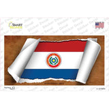Paraguay-OBV Flag Scroll Novelty Sticker Decal