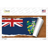 Pitcairn Islands Flag Scroll Novelty Sticker Decal