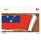 Samoa Flag Scroll Novelty Sticker Decal