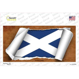 Scotland Flag Scroll Novelty Sticker Decal