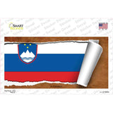 Slovenia Flag Scroll Novelty Sticker Decal