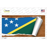 Solomon Islands Flag Scroll Novelty Sticker Decal