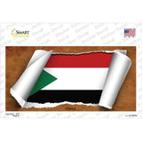 Sudan Flag Scroll Novelty Sticker Decal