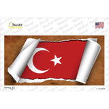 Turkey Flag Scroll Novelty Sticker Decal