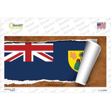 Turks & Caicos Flag Scroll Novelty Sticker Decal